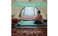 Textured Automatic Inflatable Sleeping Pad Soft Textile Camping Sleeping Pad Portable Extra Thick for Outdoor Use
