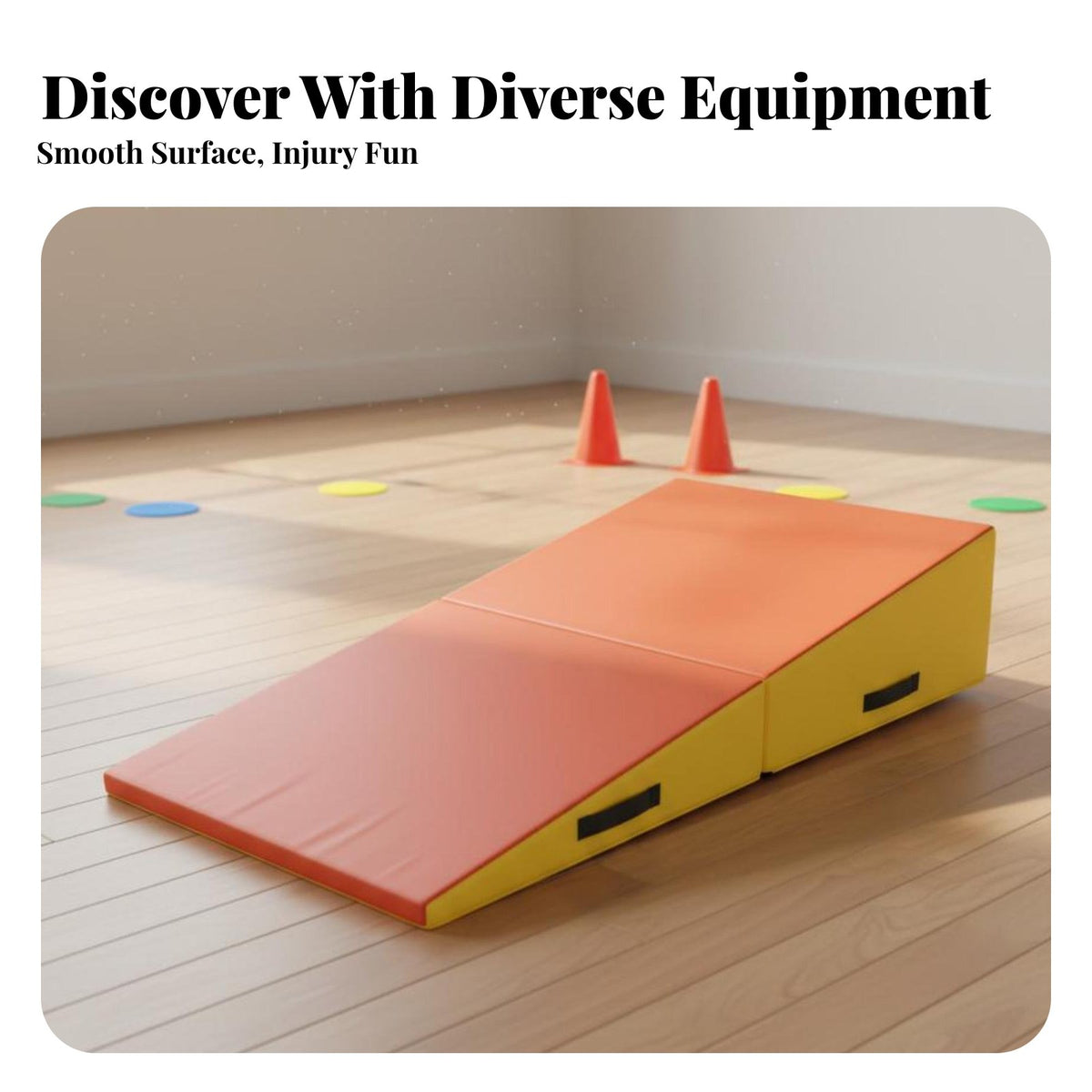 Kindergarten Training Hurdle Sturdy Kids Training Balance Beam Exceptional Materials Soft Jumping Box for Preschoolers, Outdoor, School, Playground
