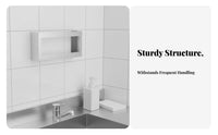 Wall Mount Gloves Box Rack Holder Easy Installation 4-Compartment Gloves Box Dispenser Organizer 4-Slot Stainless Steel