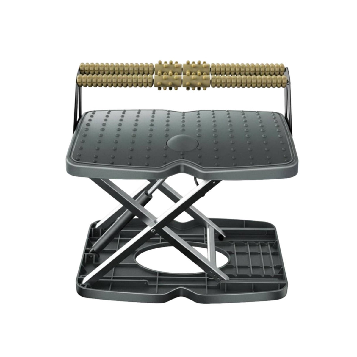 Non-Slip Surface Adjustable Padded Footstool Multi-Purpose Adjustable Under-Desk Footrest Massage Texture Foot Support for Home Workers, People with Sedentary Jobs, Students, Office, Study Room, Workstation, Gaming Setup