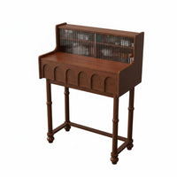 French aesthetic Single-Drawer Dressing Stand Vintage Design Makeup Table Space-Saving Vanity Desk space-efficient Size for Apartment Dwellers, Teenagers, Gift Givers, Small Spaces, Cloakroom, Home