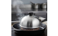 Stainless Steel Melting Dome Heat-Trapping Burger Dome Heavy Duty Basting Cover with Handle Long-Lasting for Barbecues