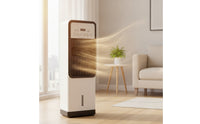 Compact Evaporative Air Cooler Portable Column Fan with Water Tank No Installation Required Swamp Cooler Easy to Clean for Bedroom, Living Room