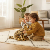 Leopard Cub Stuffed Animal Soft Stuffed Leopard Cub Spotted for Bedroom