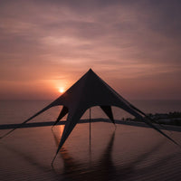 Outdoor Star Canopy Tent Portable Sky-High Canopy Easy-Setup Shelter Wind-Resistant for Camping