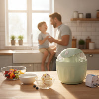 Fully Automatic Ice Cream Maker DIY Ice Cream Machine Creamy Appliance Family-Friendly for Home Kitchen