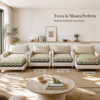 Premium Faux Leather Sofa Cushion Cover - Non-Slip, All-Season Protection