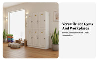 Optional Smart Lock Employee Personal Locker Large Capacity Employee Storage Locker Long-Lasting Gym Storage Cabinet Heavy Duty for Employees, Students, Mind-Body Studio Studio, Dormitory, Office, Spa