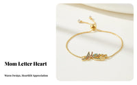 Mama Jewelry Adjustable Gold Plated Glow Vibrant Stones for Celebration
