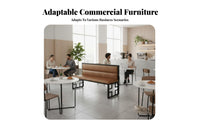 Upholstered Booth Bench Industrial Design Upholstered Bench and Table Set Sturdy Banquette Seating for Interior Designers, Restaurants, Pubs, Cafes