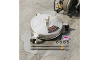 Surface Cleaner Attachment with Wheels 15-Inch Stainless Steel Surface Cleaner Easy to Use Rolling for Driveway, Patio