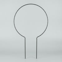 Iron Plant Supports for Outdoor Plants and Indoor Plants, 10 Pack of Circular Metal Trellis Stakes with Ties, Monstera Support, Anti-rust Coating