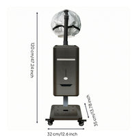 Spa Hair Steamer Drainage Tank Vertical Hair Steamer Beauty Equipment Touch Control Glossy Finish