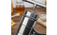 Portable Stainless Steel Honeycomb Press Rust-Proof Handheld Honey Extractor Easy to Clean for Beekeepers, Home Kitchen, Homestead, Farm