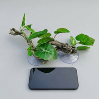 Flexible Bendable Branch Reptile Branch, 25cm Crested Gecko Tank Accessories, Resin Suction Cup Climbing Vine for Terrarium Habitat Decor