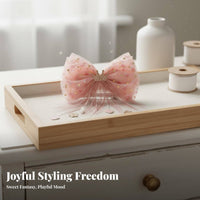 Flower Print Hair Accessory Cute Design Flower Hair Accessory Floral Print Barrette Lightweight Great Gift