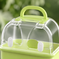 Small Bird Cage Birdcage Portable Bird Carry for Parakeets Small Birds Plastic Handheld Vet Visit Outing