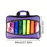 Glockenspiel with Carry Case Color-Coded Xylophone with Mallets Well-Tuned for Beginners, Teachers, Music Lessons, Classroom