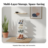 Space Saving Multi-Layer Shoe Rack Easy Assembly Multi-Tier Shoe Organizer Sturdy and Long-Lasting Stable Structure for Apartment Dwellers, Families, Students, Hallway, Closet, Bedroom, Dorm Room