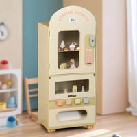 Pretend Play Vending Machine Screen Wooden Vending Machine Interactive for Kids, Toddlers, Playroom, Classroom, Preschool