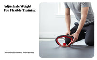 Adjustable Kettlebell Handle Secure Locking Dumbbell to Kettlebell Adapter Strength Training Gear Anti-Slip Base Sturdy Duty