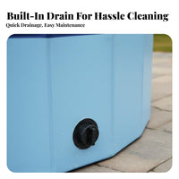 Foldable Dog Bathtub Waterproof Foldable Pet Bathtub Easy to Store Portable Pet Bathing Tub for Dogs, Cats, Indoor, Washroom, Backyard