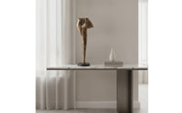 Abstract Sculpture Matte Black Aluminum Sculpture Modern Statue for Homeowners, Living Room, Console Table, Bookshelf