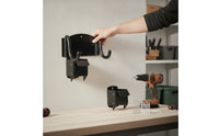 Space-Saving Unicycle Storage Bracket Matte Black Unicycle Wall Mount Indoor Bike Wall Mount Textured for Garage, Workshop