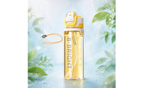 Sports Water Bottle Flip-Top Lid Straw Water Bottle Drinkware 800 Ml Shoulder Strap
