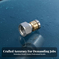 Forward and Rear Jets Rotating Drain Cleaning Nozzle Stainless Steel Rotating Sewer Jetting Nozzle Heavy Duty for Plumbers, DIY Enthusiasts
