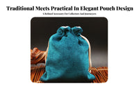 Multi-Purpose Wenwan Polishing Bag Soft Lining Cotton Bead Bag Reusable for Collectors, Hobbyists, Gifting, Home Organization, Weddings