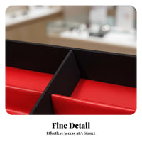 Large Capacity 18-Slot Glasses Box Standing Eyewear Display Case Scratch Protection for Retailers, Closet