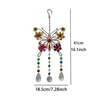 Faceted Beads Crystal Butterfly Suncatcher Floral Accents Butterfly Sun Catcher Multicolored Rainbow Creator Ornament Teardrop Pendants