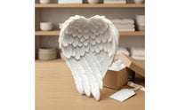 Resin Angel Wing Jewelry Holder Layered Feather Decor Ornament Molded