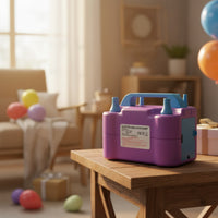 Portable Balloon Inflator with Dual Nozzle for Party Planners, Parties