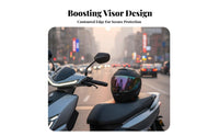 Electric Bike Helmet Visor Anti-Fog Helmet Lens Clear Vision for Motorcyclists