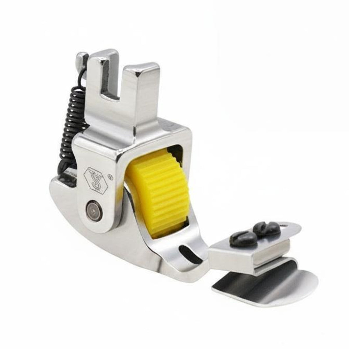 All Steel down Folding Presser Foot Long-Lasting Roller Presser Foot Multifunctional Sewing Machine Accessory for Tailors
