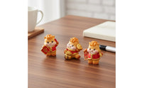 Chinese Astrological Horse Figurine Festive Design Horse Astrological Cycle Decoration Hand-Painted for Collectors, Bookshelf