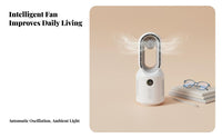 Quiet Operation USB Desk Fan Long Battery Life Desktop Air Cooler 8 Hour Run Time for Office Workers, Home Users, Dorm Room, Bedroom