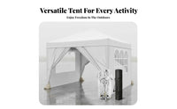 Includes Sidewalls Folding Gazebo Protection Folding Event Canopy Waterproof Quick-Setup Canopy Portable for Market Vendors, Families, Small Business Owners, Commercial Events, Backyard, Weddings, Street Markets