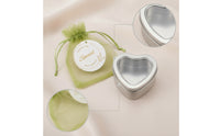 25 Pieces Heart-Shaped Tin with Clear Window Lid Compact Heart-Shaped Container with Lid Lightweight for Wedding