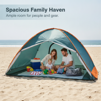 Automatic Pop-Up Beach Sun Shelter Tent UV Protection