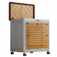 Foldable Wheeled Container Foldable Design Storage Box two-manner entry for Adults