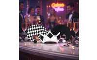 Harlequins Clown Hat Black and Checkered Fool Hat Funny Party Accessory for April Fools, Stage Performance