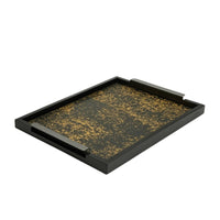 Wooden Tray with Handles Speckled Wood Tray with Handles Sturdy for Coffee Table