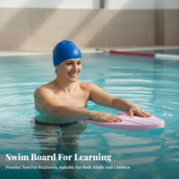 Swimming Kickboard Beginner Friendly Swim Practice Tool Non-Slip Grip Pool Training Board for Children, Beginners, Lake, Beach