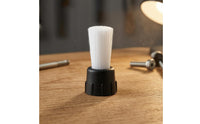 Dense Bristles Coffee Machine Brush Head Removable Replacement Brush Head Ribbed Collar Maintenance Tool Plastic Base