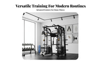 Comprehensive Guided Machine Full Body Workout Guided Machine Power Cage Heavy-Duty Steel Multi-Functional Home Gym Station for Fitness Enthusiasts