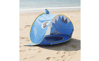 Shark Beach Tent Lightweight Play Tent with Removable Canopy Portable Beach Cabana Compact Sun Shelter Upf 50+ for Children
