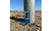L-Shaped Bracket with U-Fasteners Outdoor L Mounting Bracket with U-Bolt Weatherproof Antenna Mount for Installers